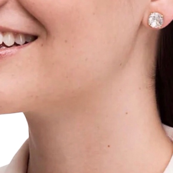 Kate Spade “Clear” Gumdrop Stud Earrings - Picture 3 of 7